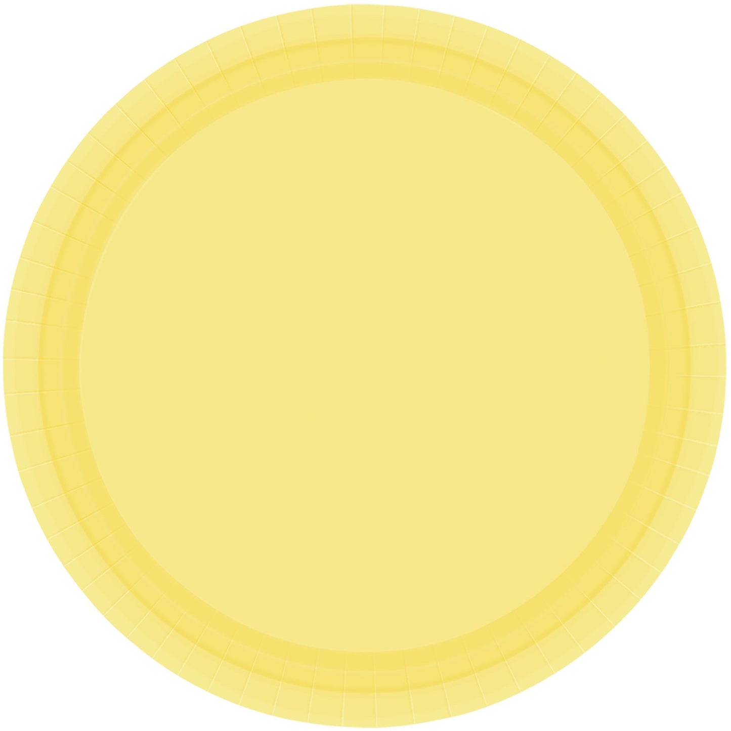 Paper Plates 17cm Round 20CT - Yellow Sunshine