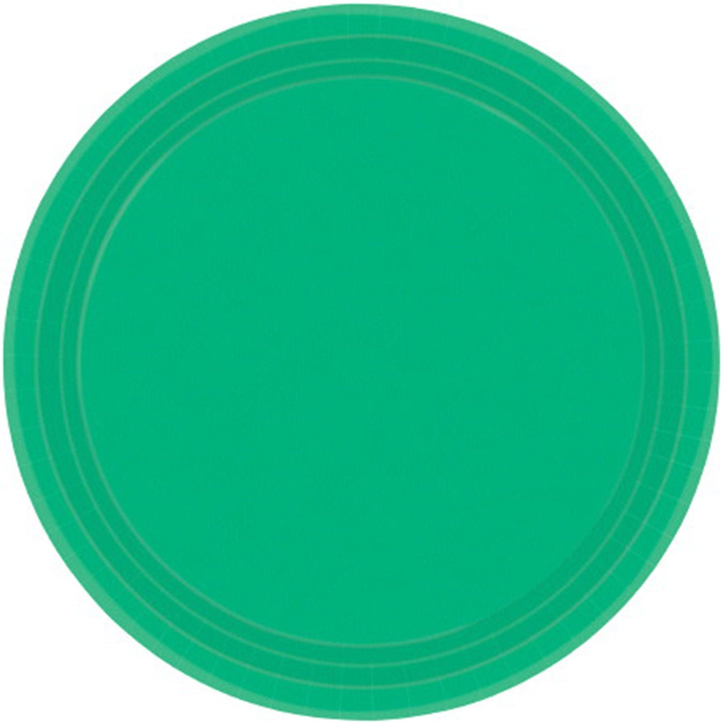 Paper Plates 26cm Round 20CT - Festive Green