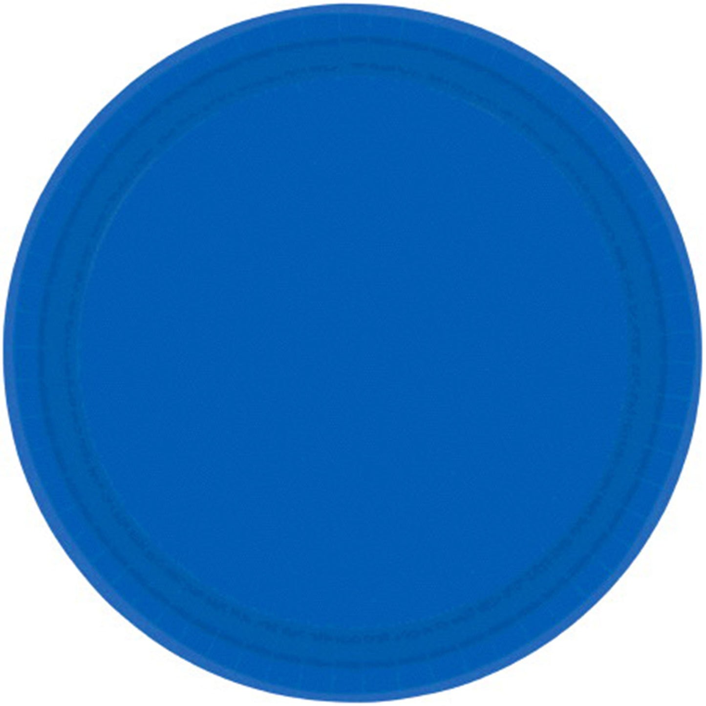 Paper Plates 23cm Round 20CT - Bright Royal Blue
