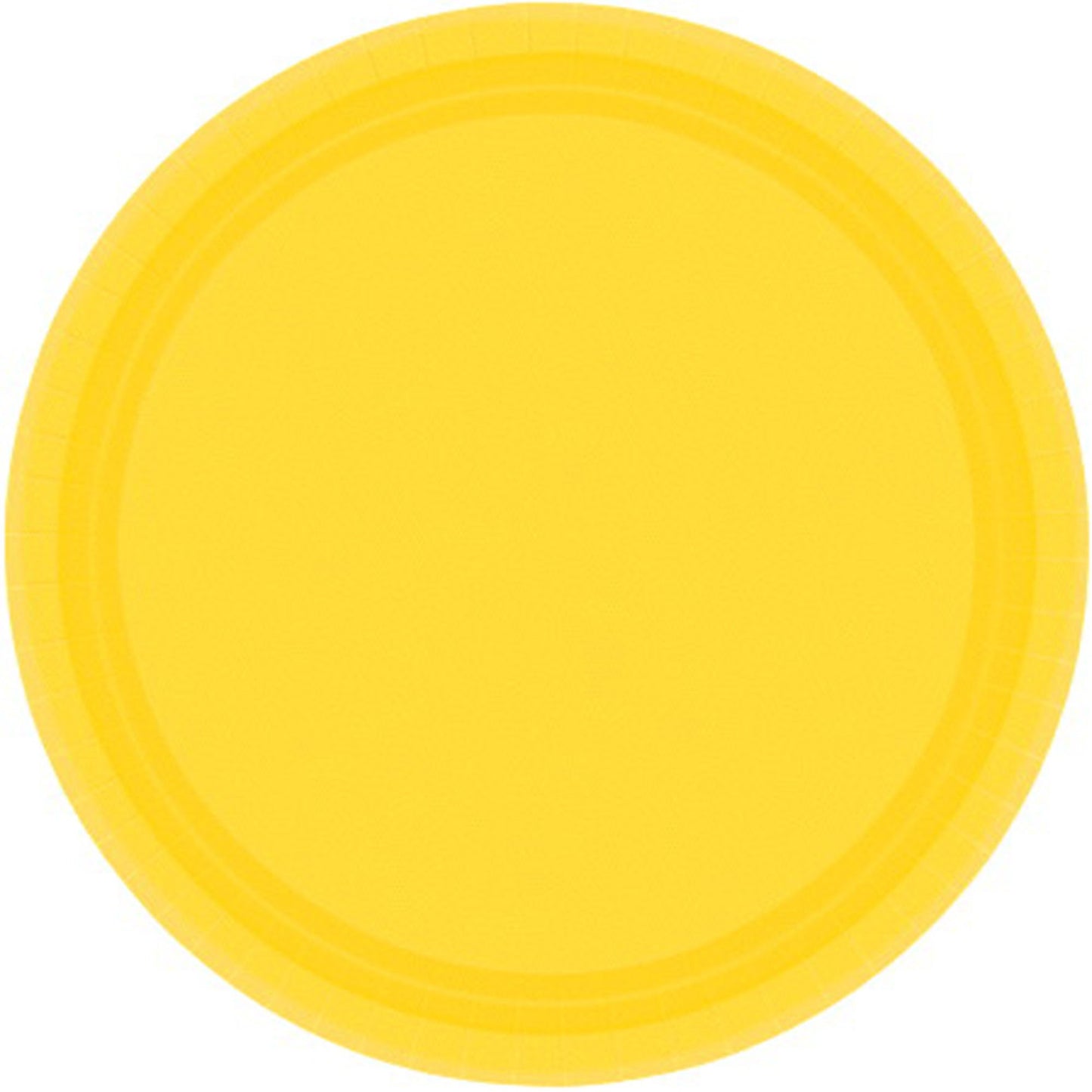 Paper Plates 26cm Round 20CT - Yellow Sunshine
