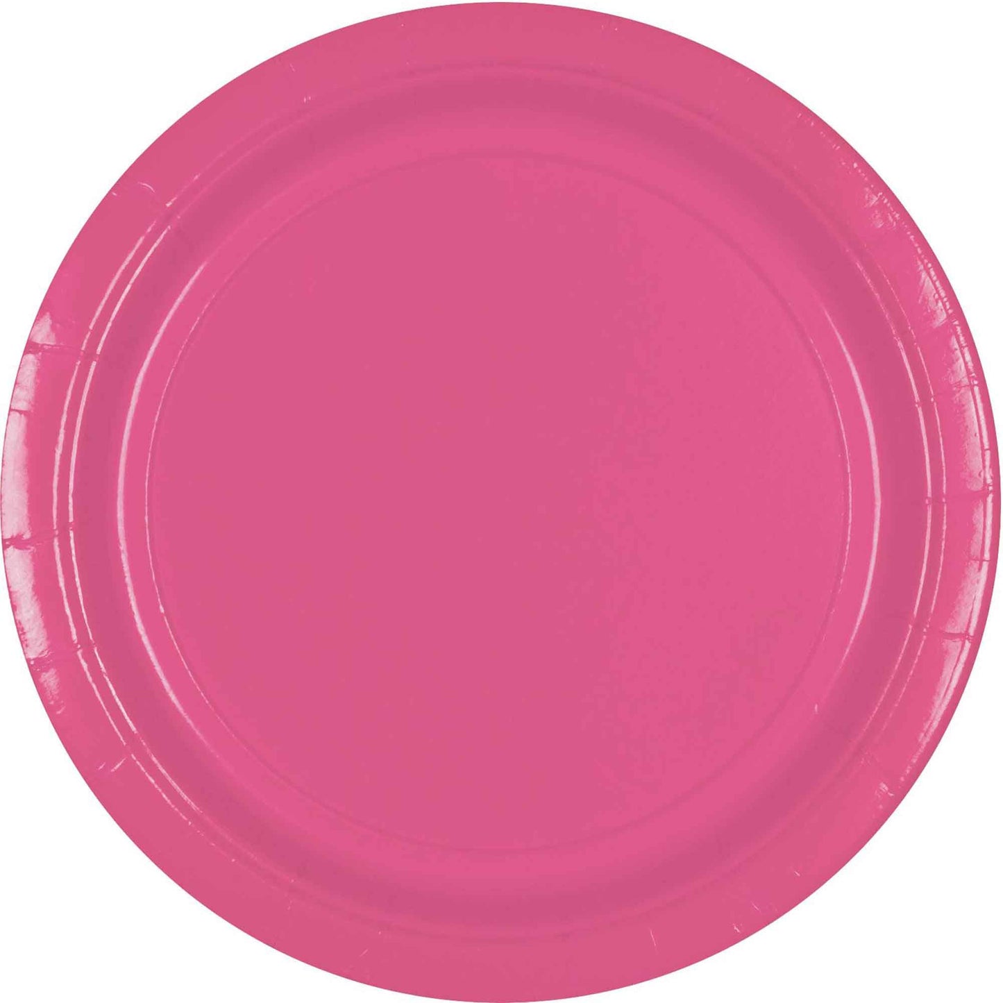 Paper Plates 23cm Round 20CT - Bright Pink
