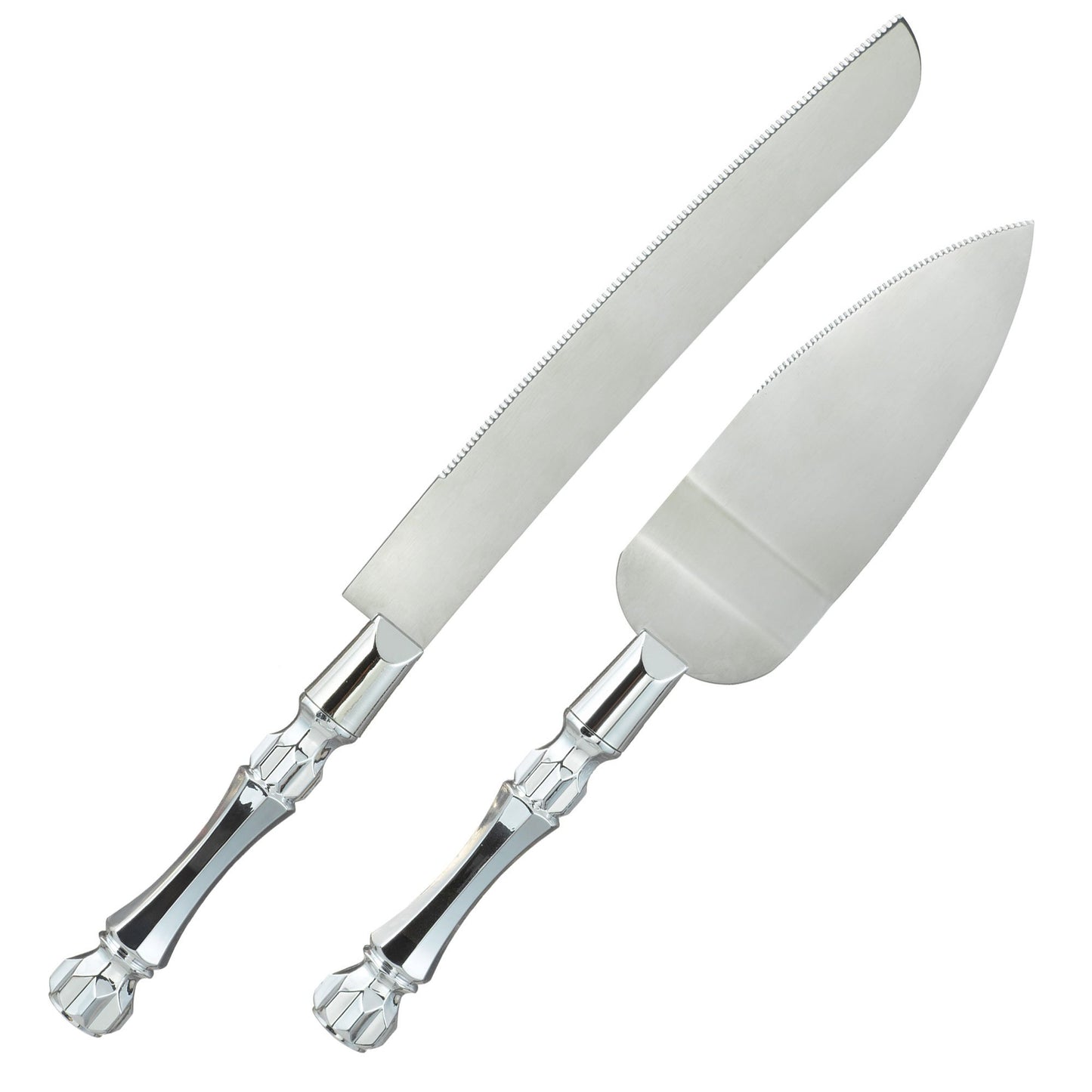 Silver Electro Plated Server Set 1 x 32cm Knife & 1 x 26cm Server