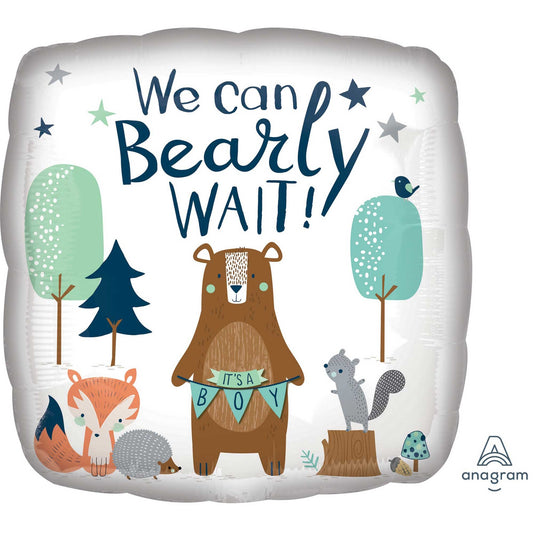 45cm Standard HX We Can Bearly Wait It's A Boy