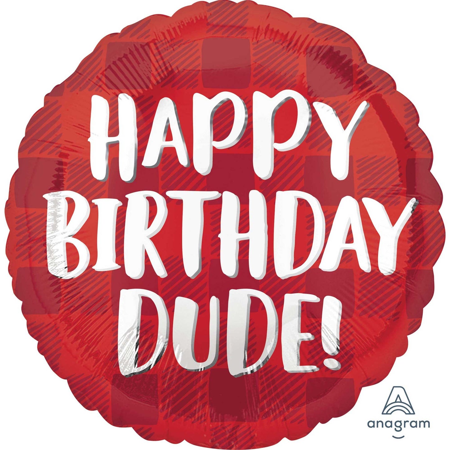 45cm Standard HX Happy Birthday Plaid