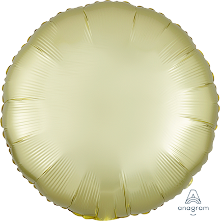 45cm Standard HX Satin Luxe Pastel Yellow Circle