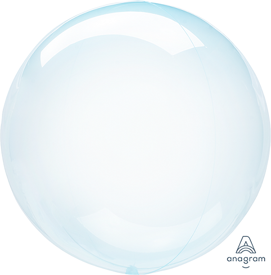 Crystal Clearz Blue Round Balloon