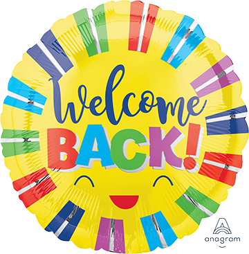 45cm Standard HX Welcome Back Colourful Stripes