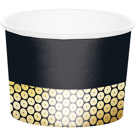 Gold Foil Decor Treat Cups 9cm x 6cm