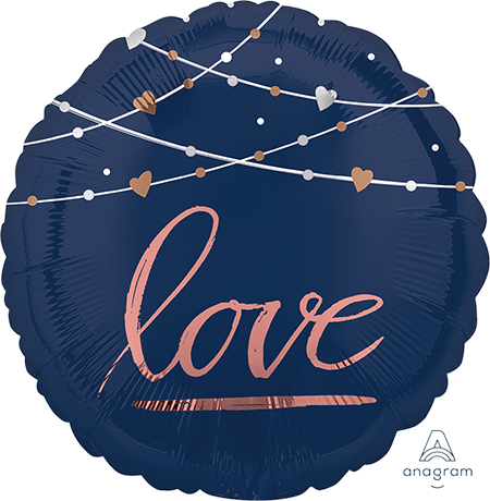 45cm Standard HX Navy Wedding love