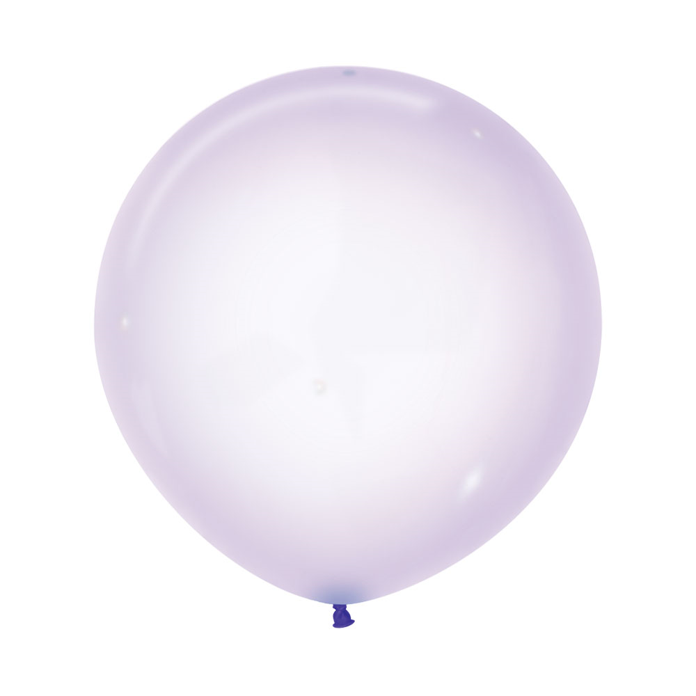 Sempertex 60cm Crystal Pastel Lilac Latex Balloons 350, 3PK