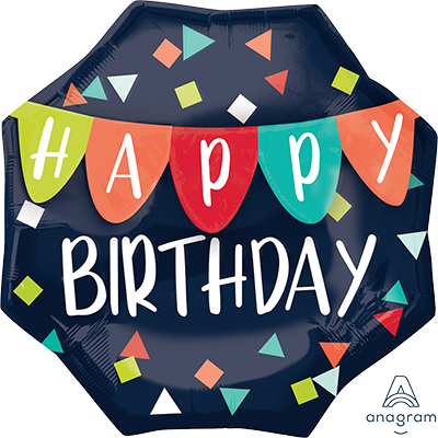 Multi-Balloon Reason to Celebrate Happy Birthday