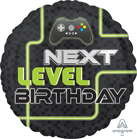 45cm Standard HX Level Up Next Level Birthday