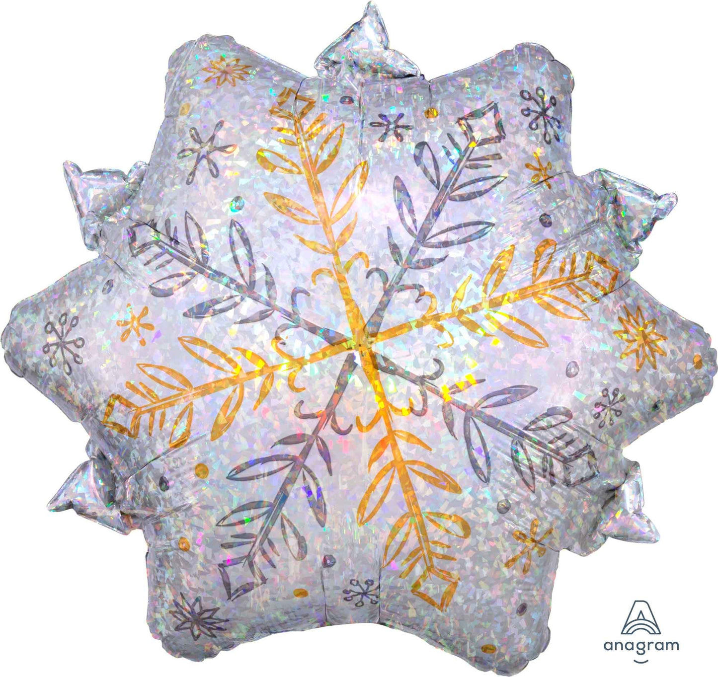 Junior Shape Holographic Shining Snowflake