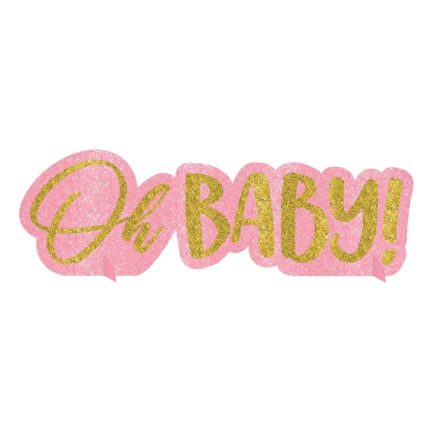 Oh Baby Girl Glittered Centrepiece