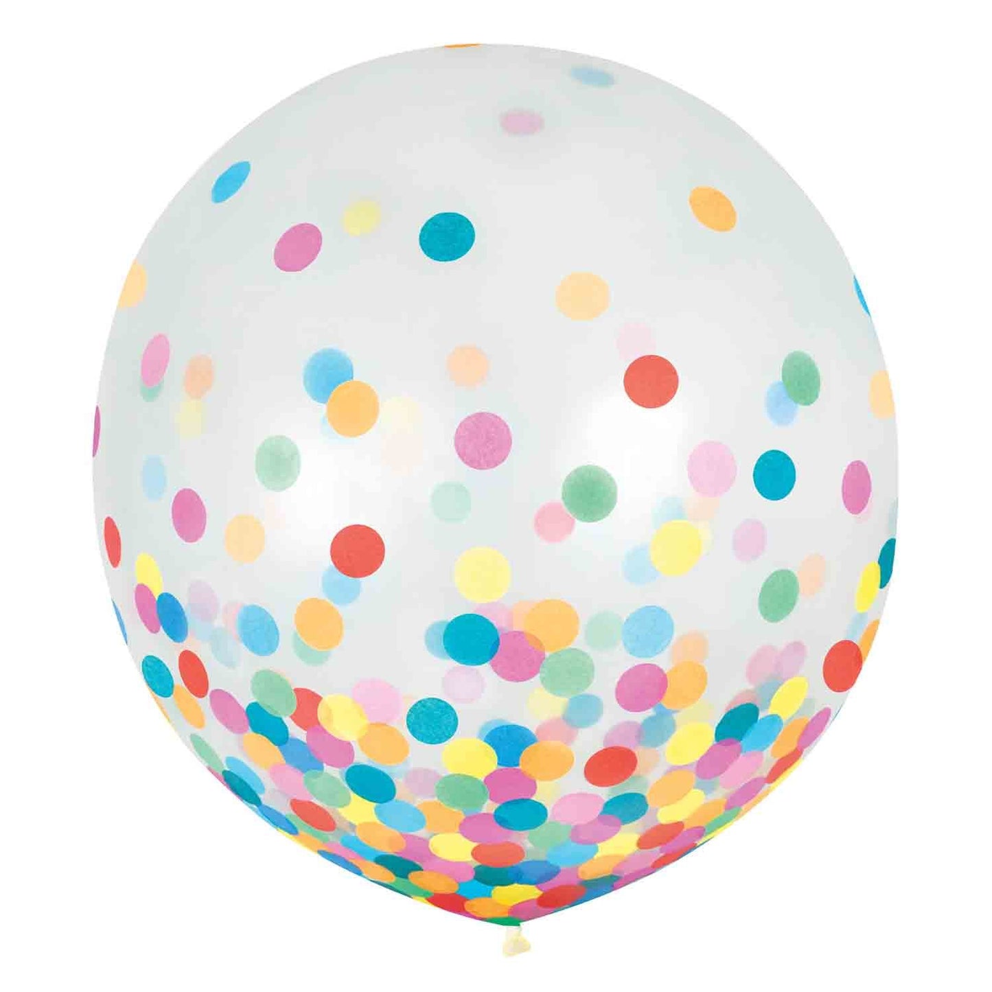 Latex Balloons 60cm & Confetti Multi-Coloured