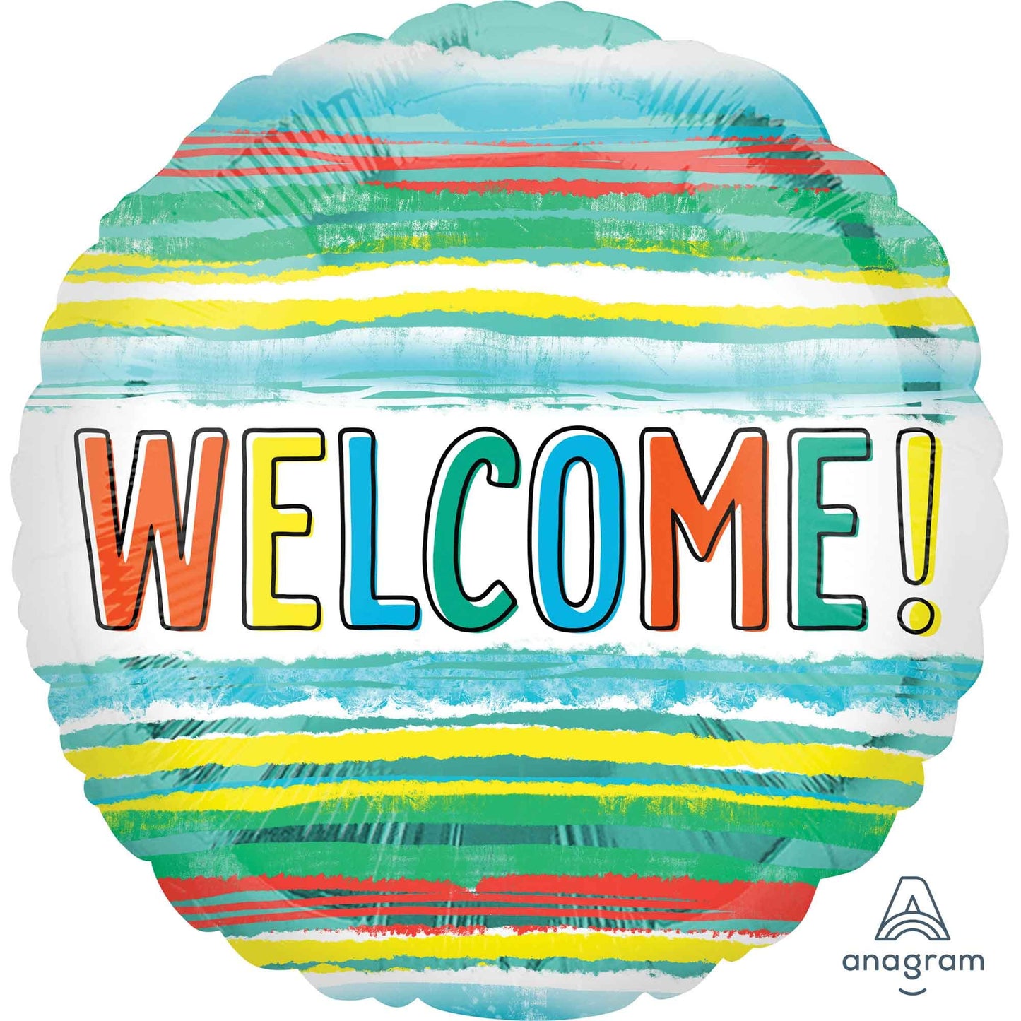 45cm Standard HX Welcome Watercolor Stripes