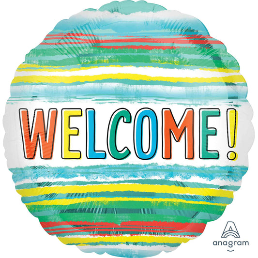 45cm Standard HX Welcome Watercolor Stripes