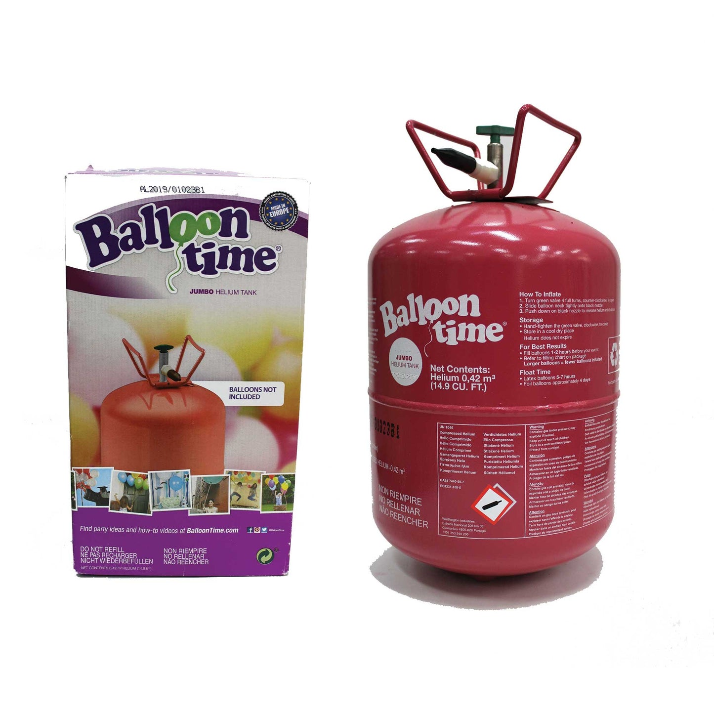 Balloon Time Jumbo Helium Tank 50