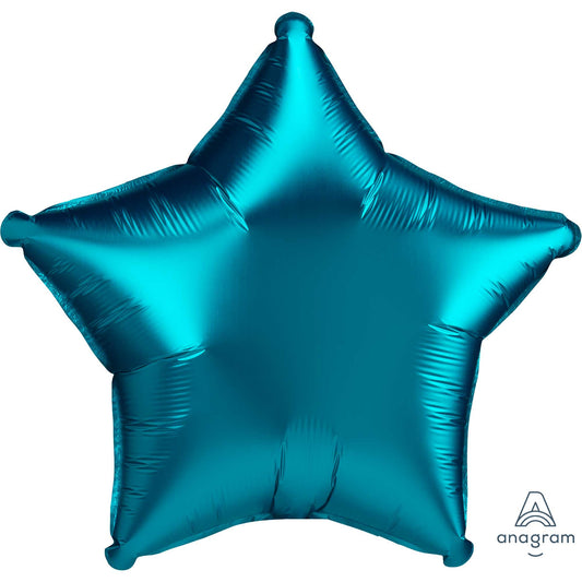 45cm Standard XL Satin Luxe Aqua Star