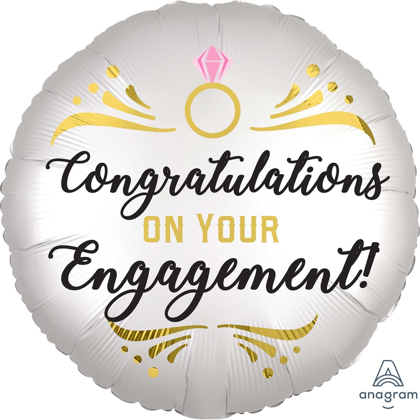 45cm Standard XL Satin Congratulations On Your Engagement