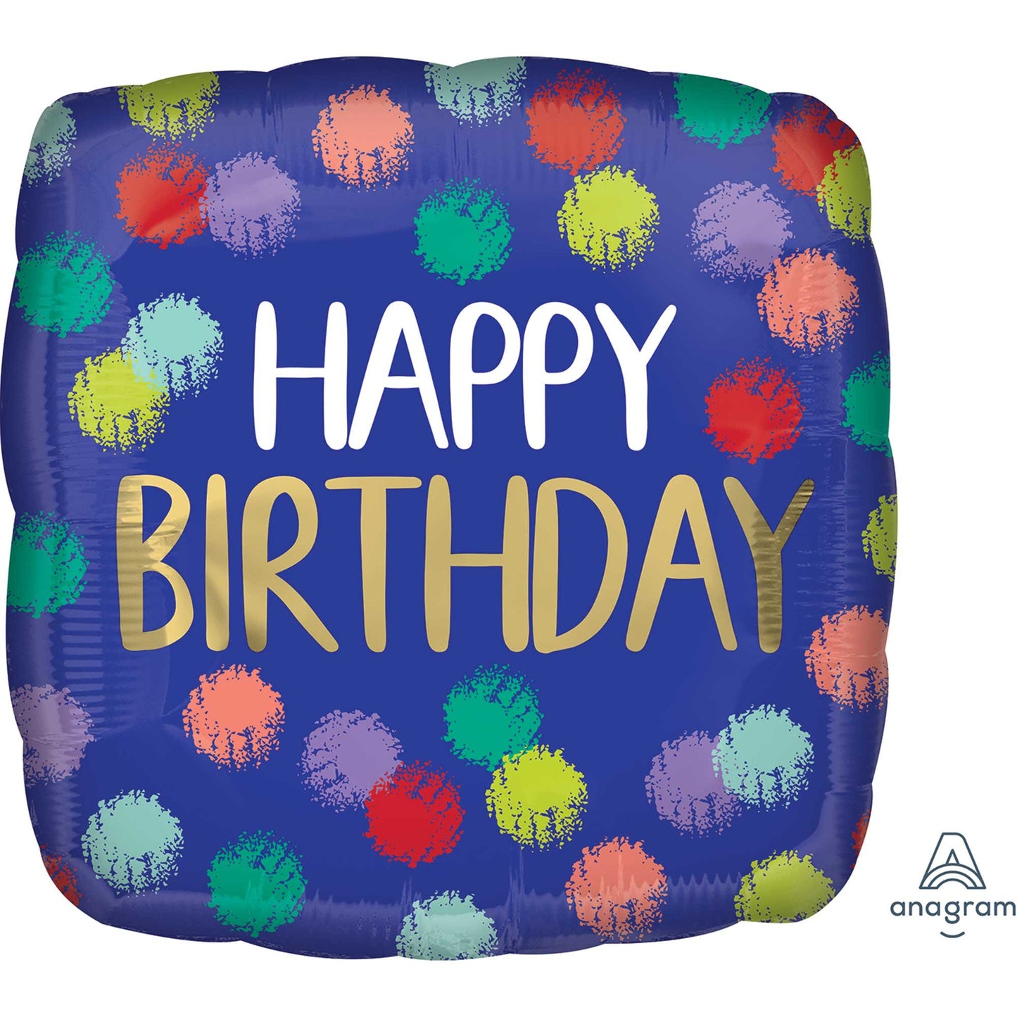 45cm Standard HX Brushed Happy Birthday