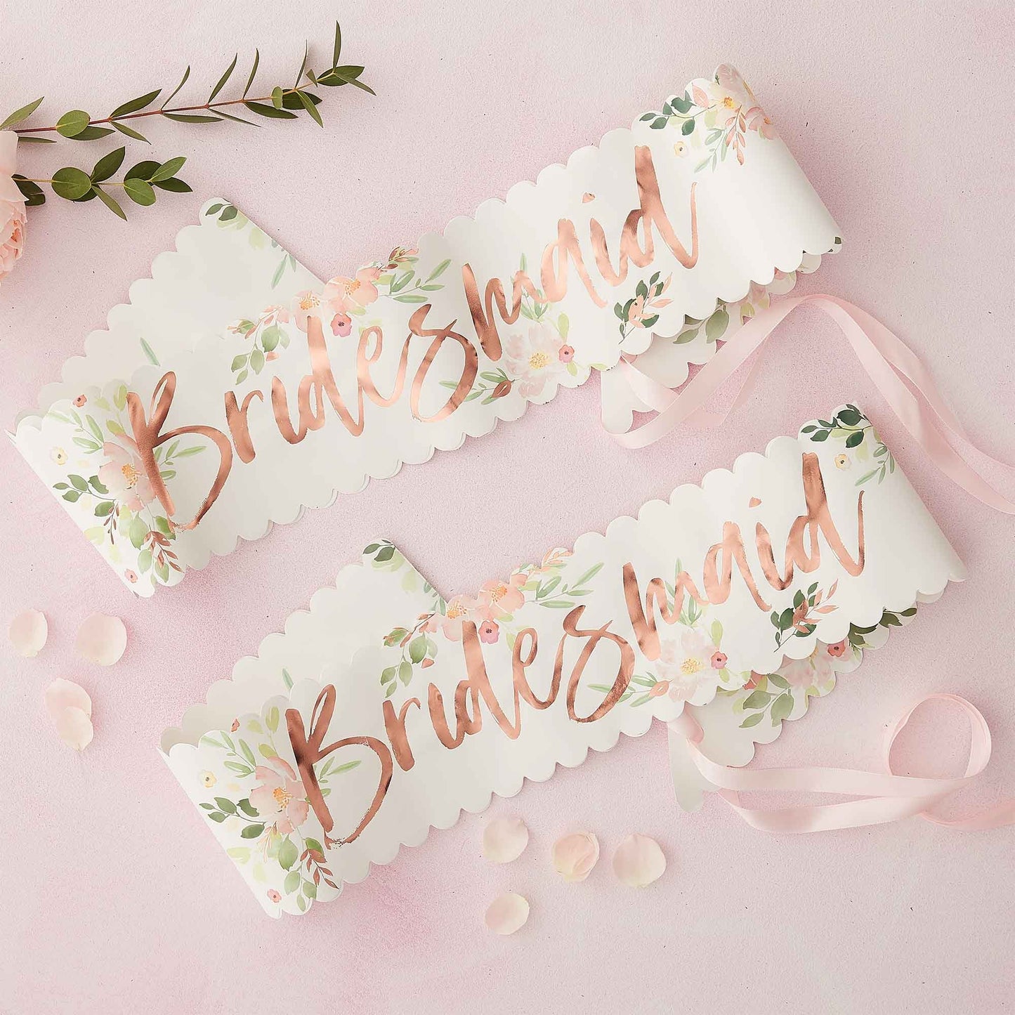 Floral Hen Party Bridesmaid Sashes