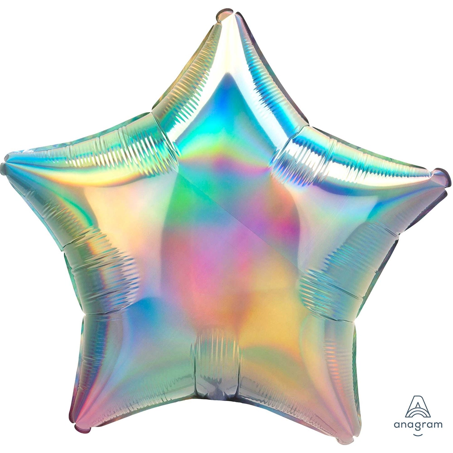 45cm Standard Holographic Iridescent Pastel Rainbow Star