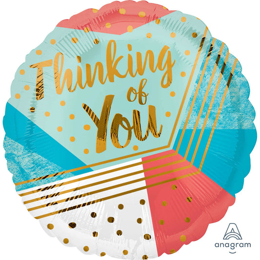 45cm Standard HX Thinking of You Geometric Pattern