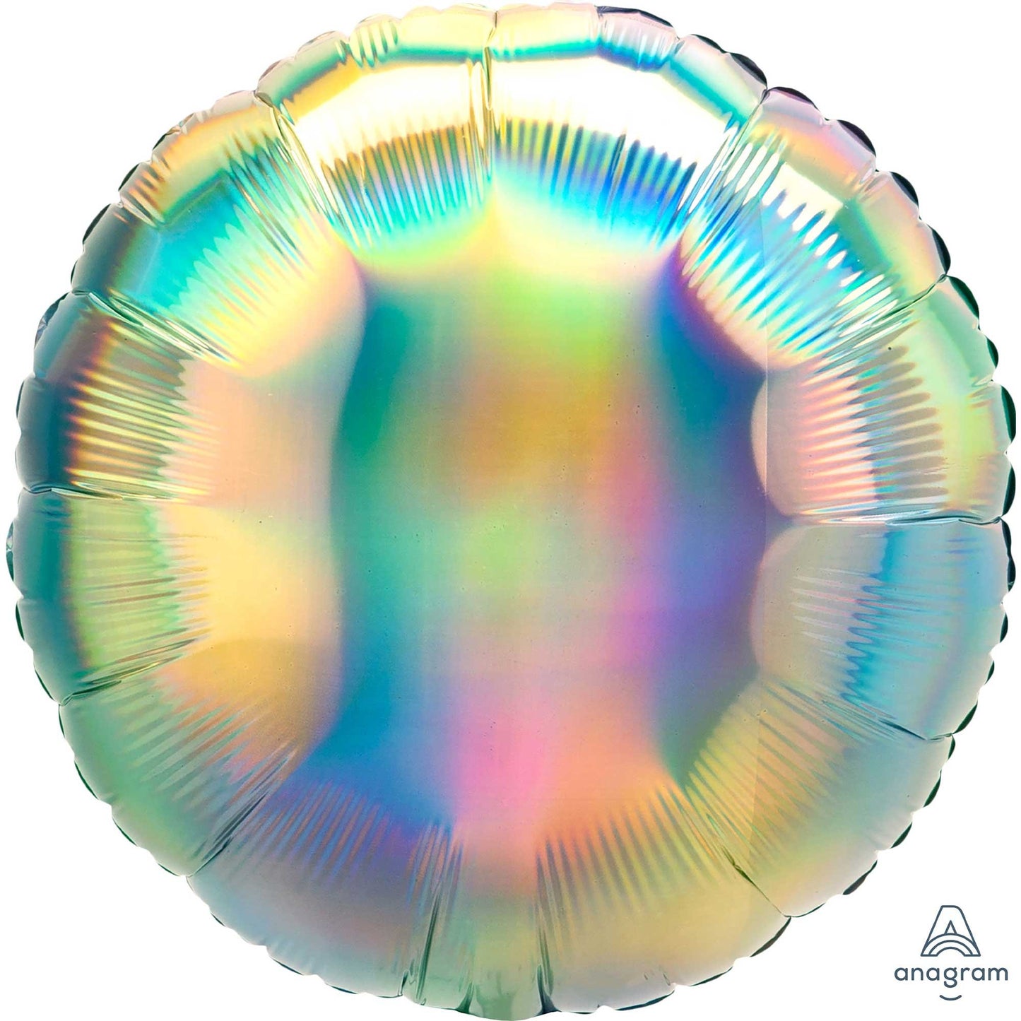 45cm Standard Holographic Iridescent Pastel Rainbow Circle