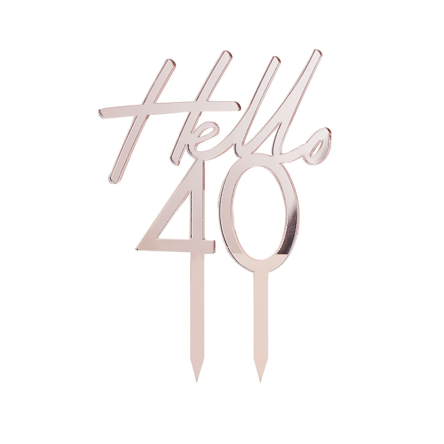 Mix It Up Cake Topper Forty