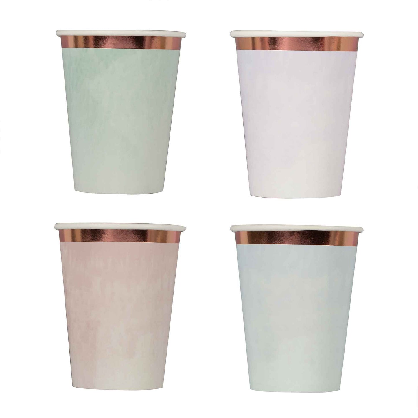Mix It Up 9oz/266ml Paper Cups Pastel Mixed Pack Foiled
