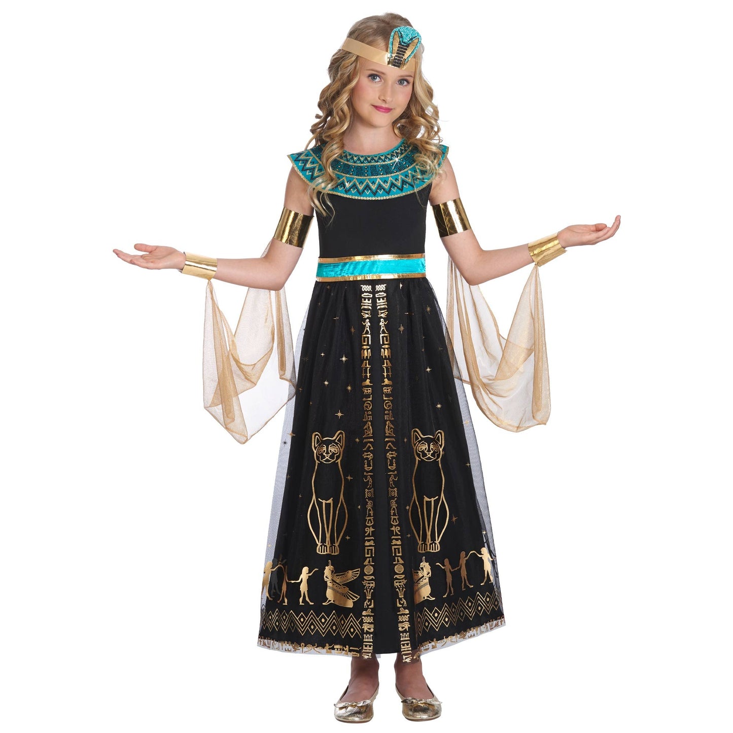 Costume Egyptian Dazzling Cleo Girls 10-12 Years