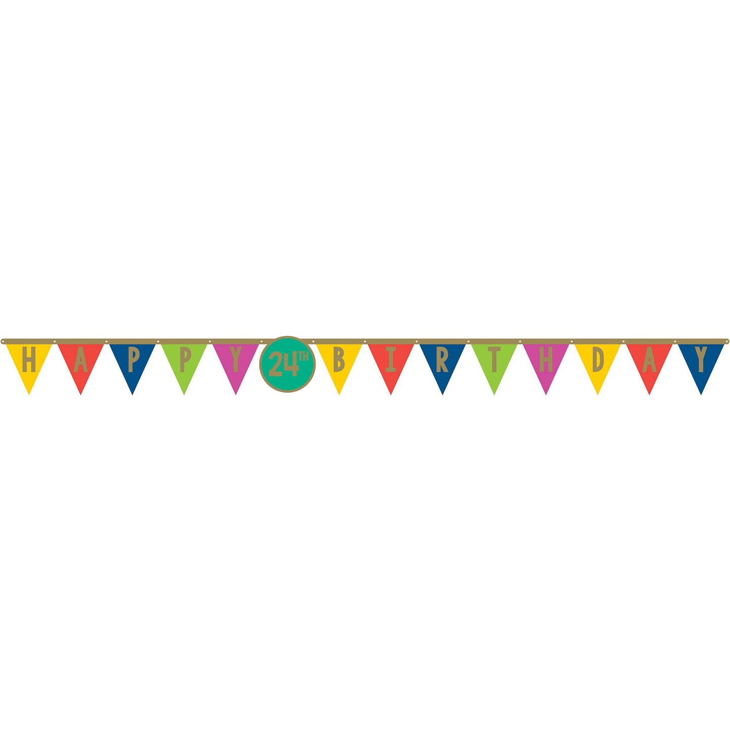 Happy Dots Happy Birthday Add Any Age Jumbo Pennant Banner