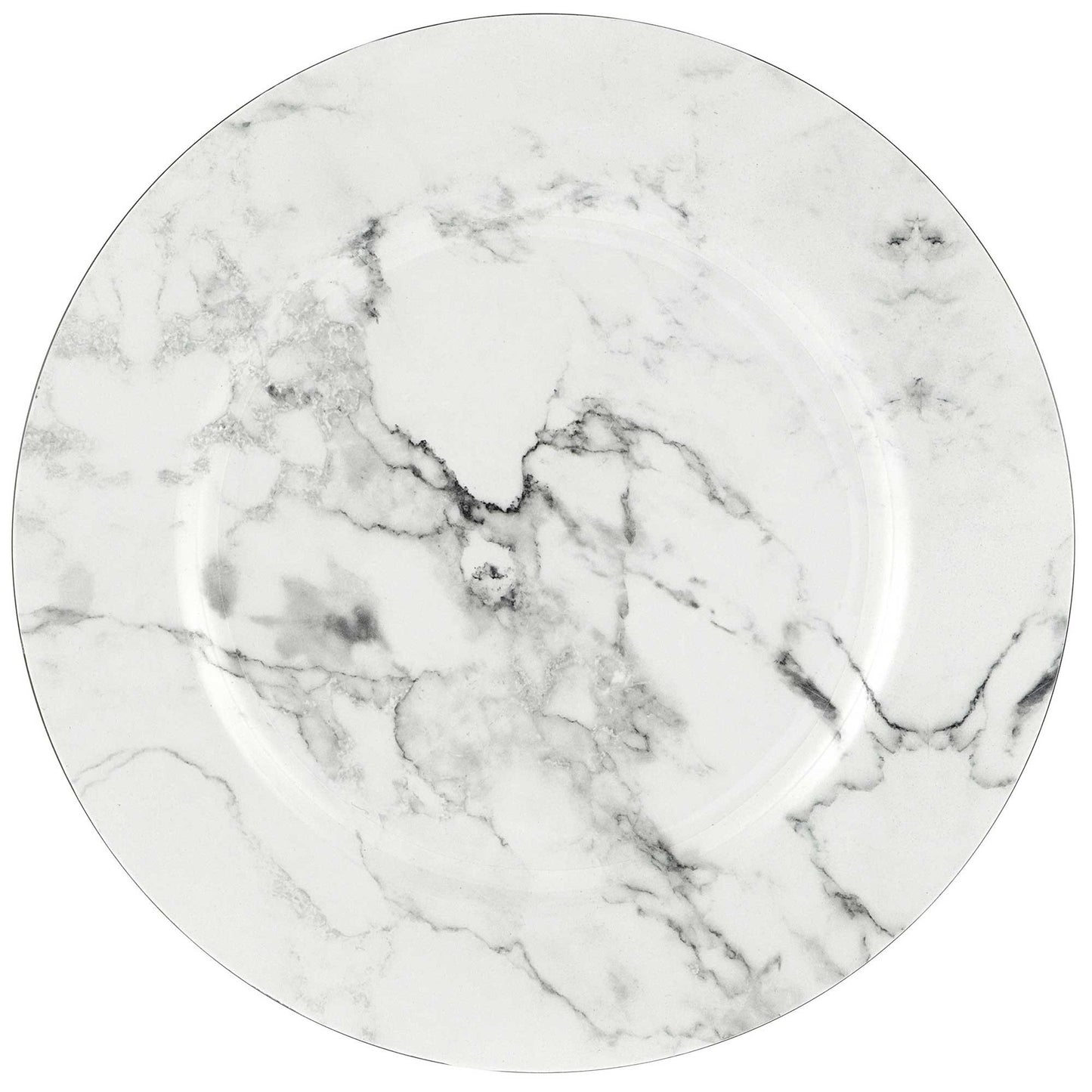 Premium Charger Plate Printed Marble Look