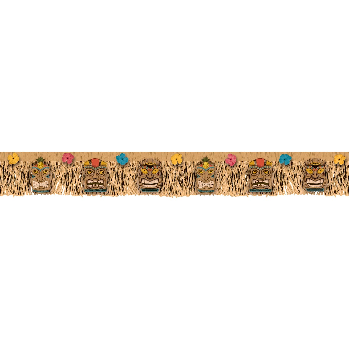 Vintage Tiki Fringe Plastic Banner
