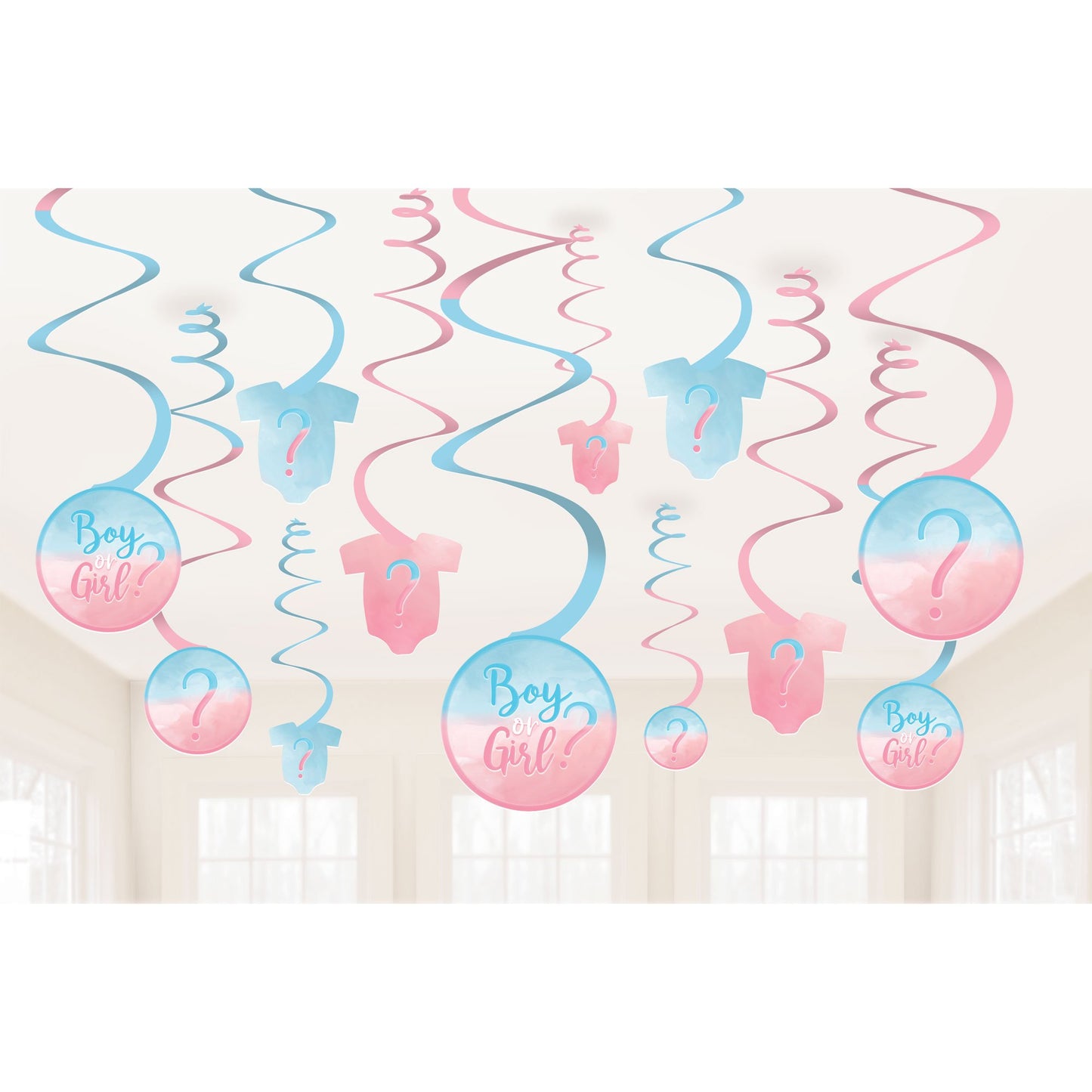 The Big Reveal Spiral Swirls Hanging Decorations