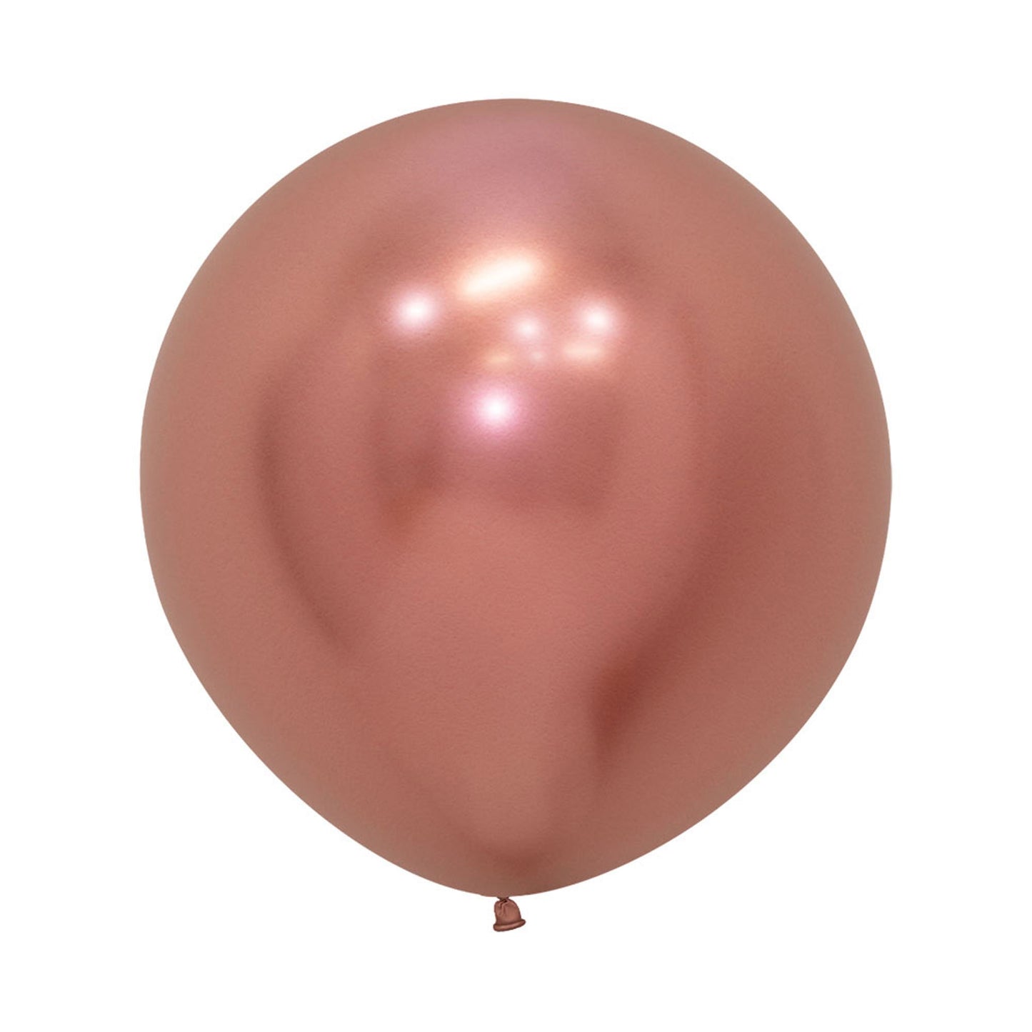 Sempertex 60cm Metallic Reflex Rose Gold Latex Balloons 968, 3PK