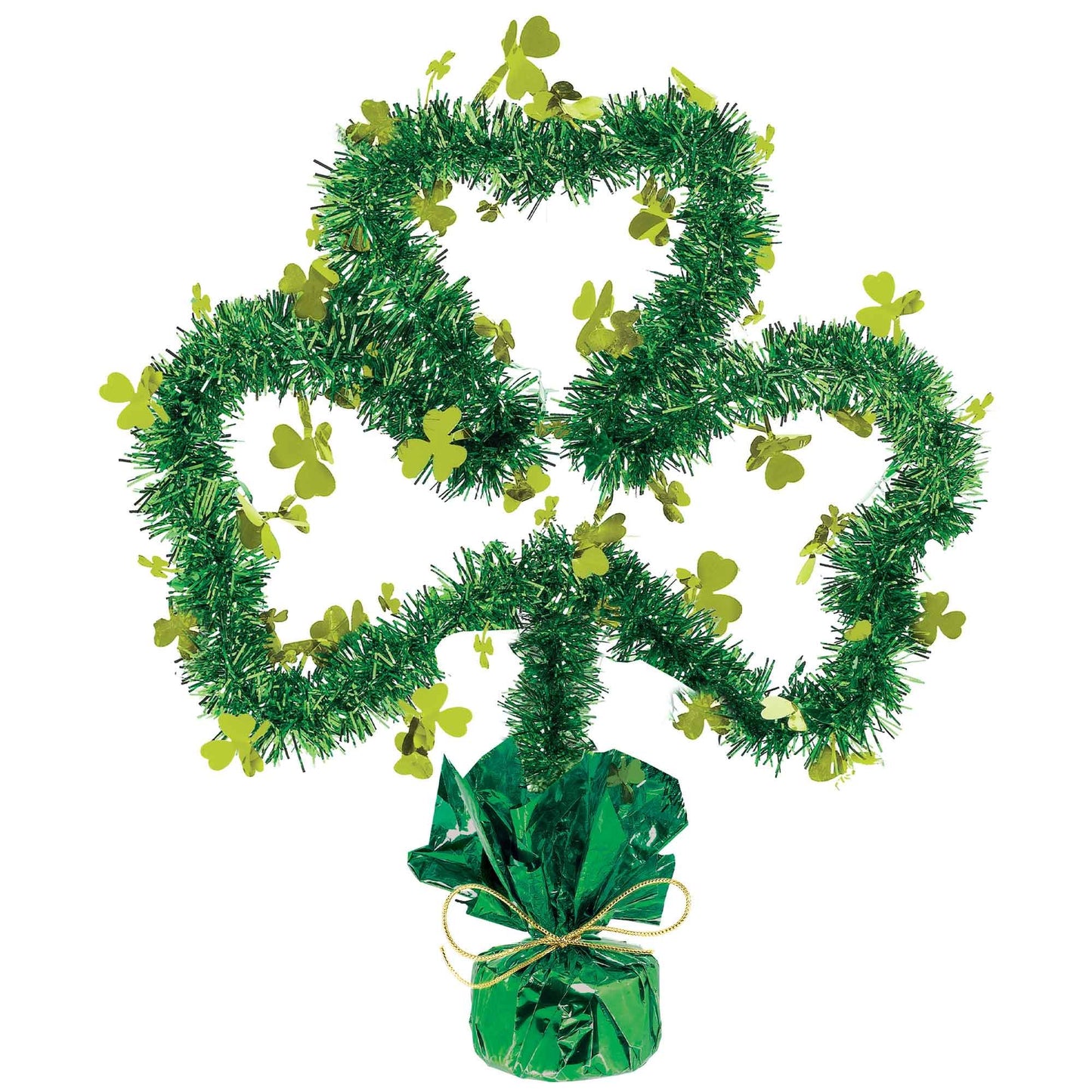 Shamrock Tinsel Centrepiece