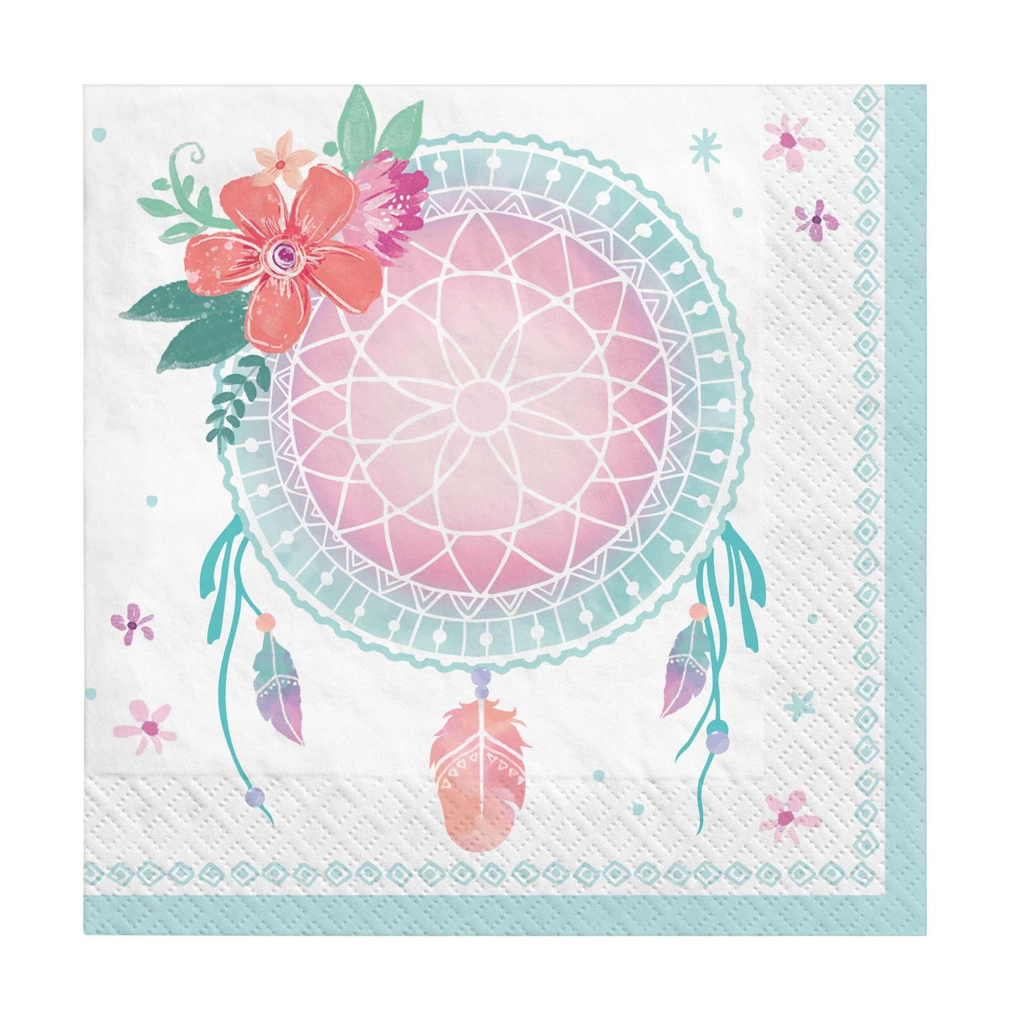 Free Spirit Happy Birthday Beverage Napkins