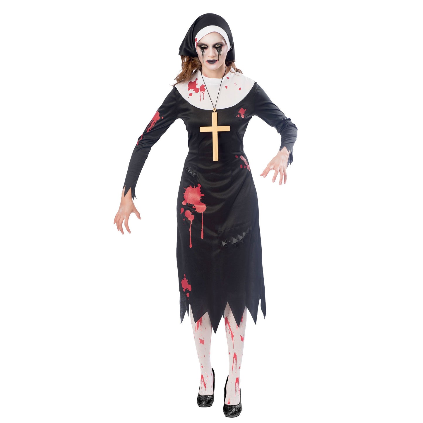 Costume Zombie Nun Women's Size 8-10