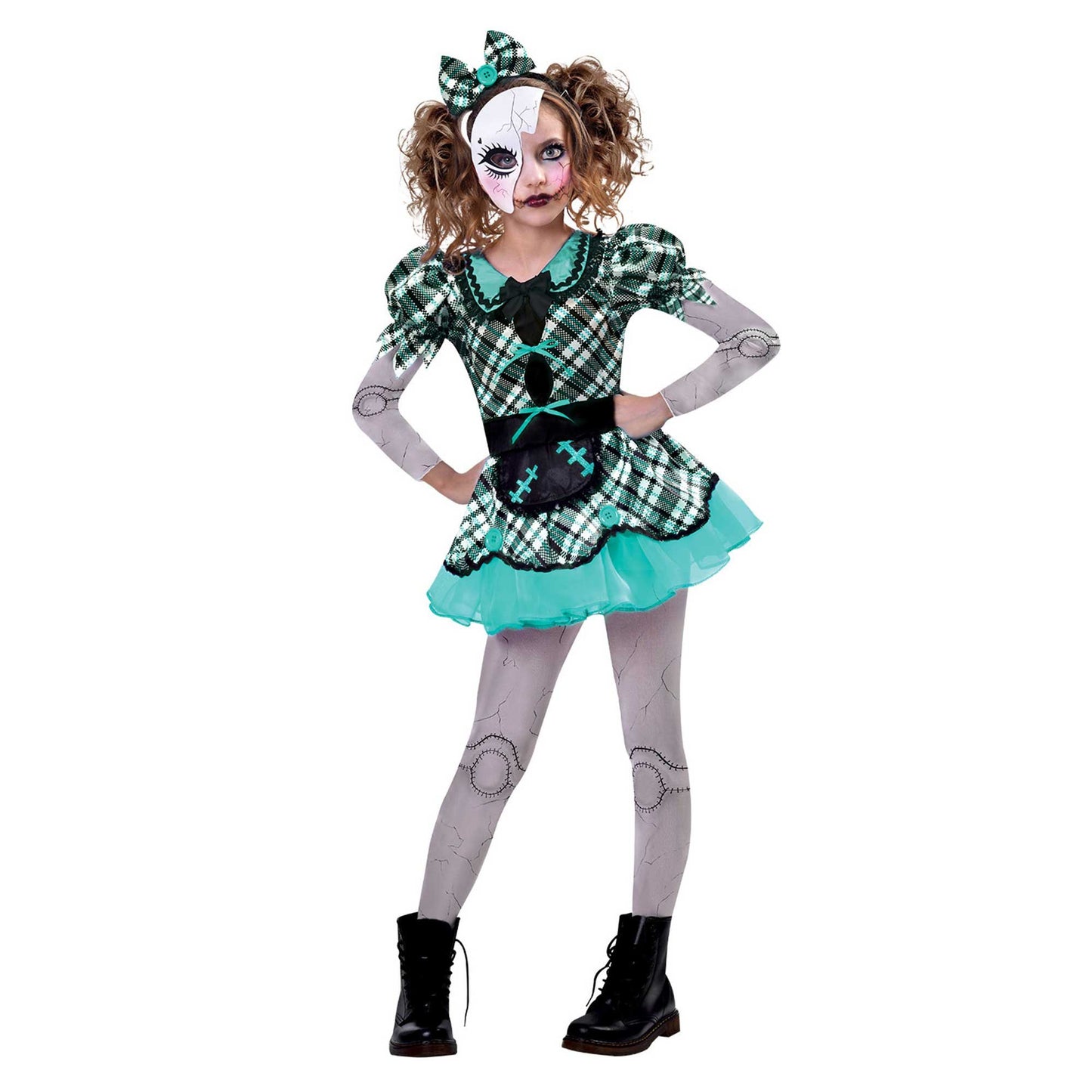 Costume Dark Doll Girls 10-12 Years