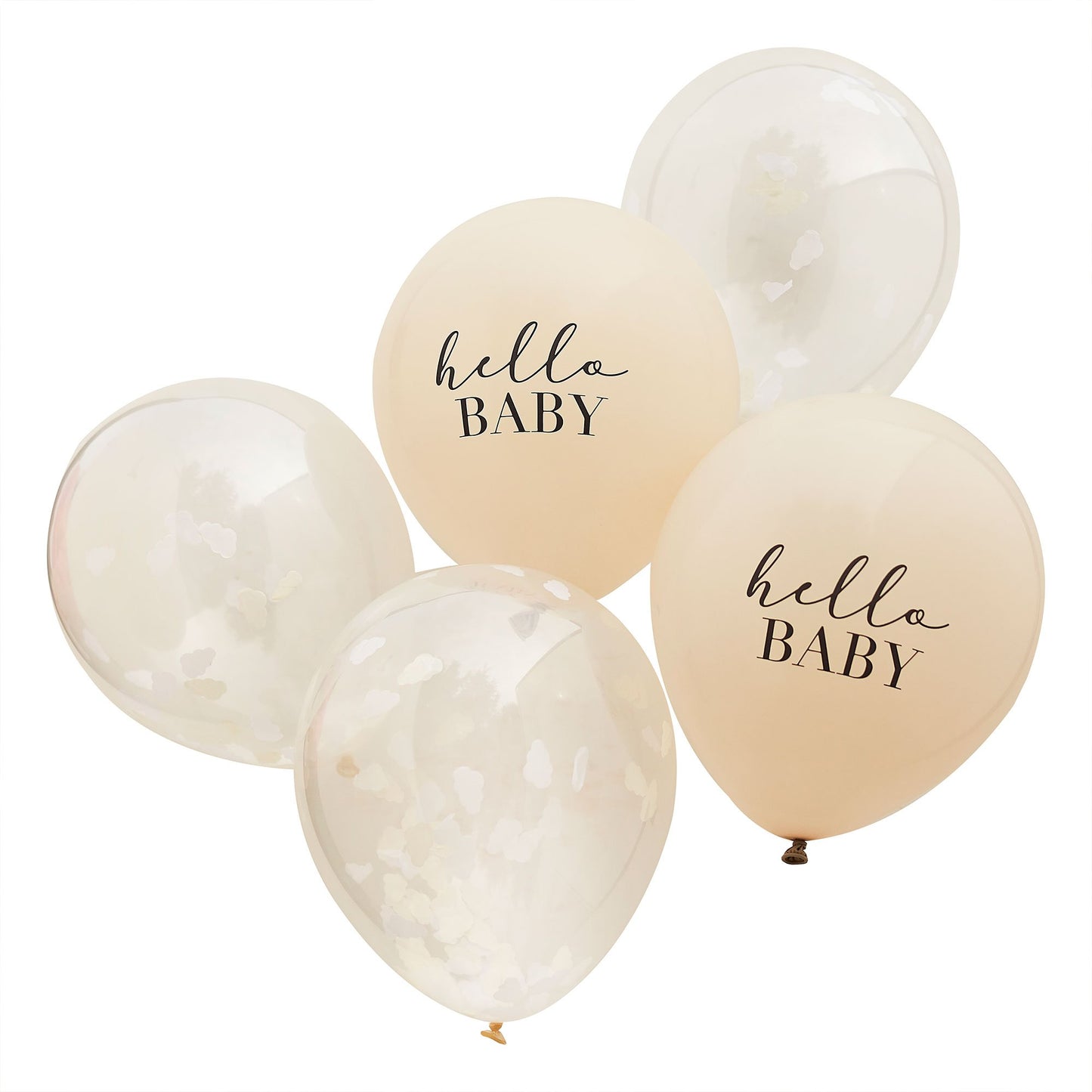 Hello Baby Balloon Bundle Hello Baby & Confetti Clouds