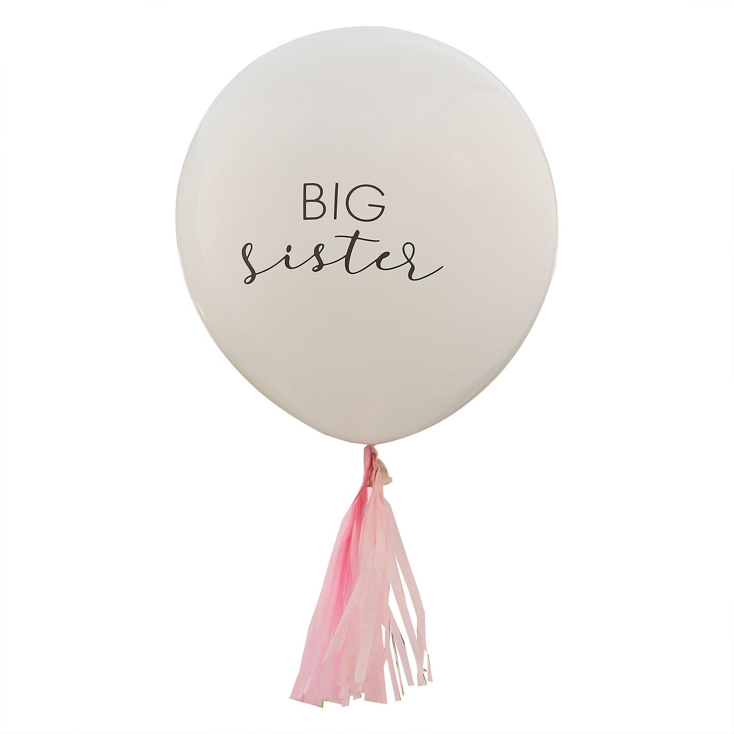 Hello Baby Balloon Big Sister White