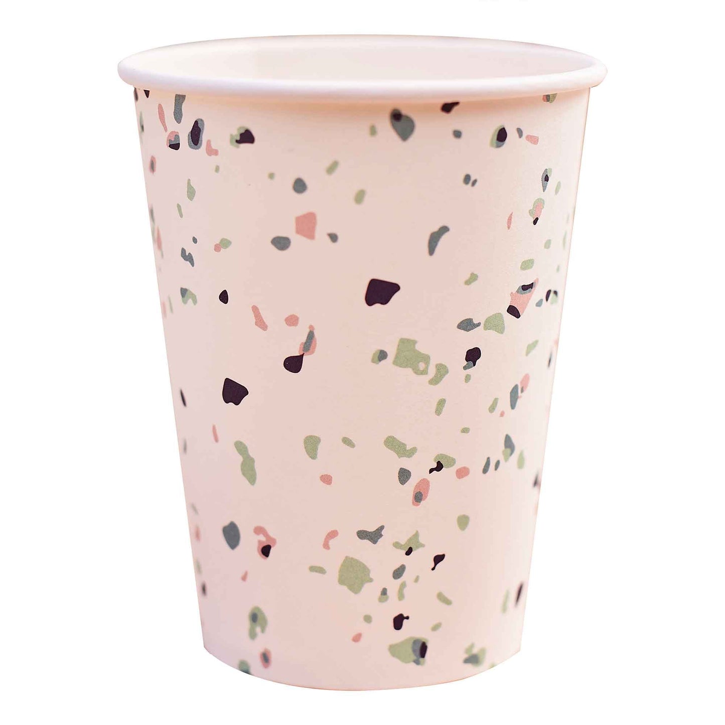 Mix It Up 9oz/266ml Paper Cups Terrazzo