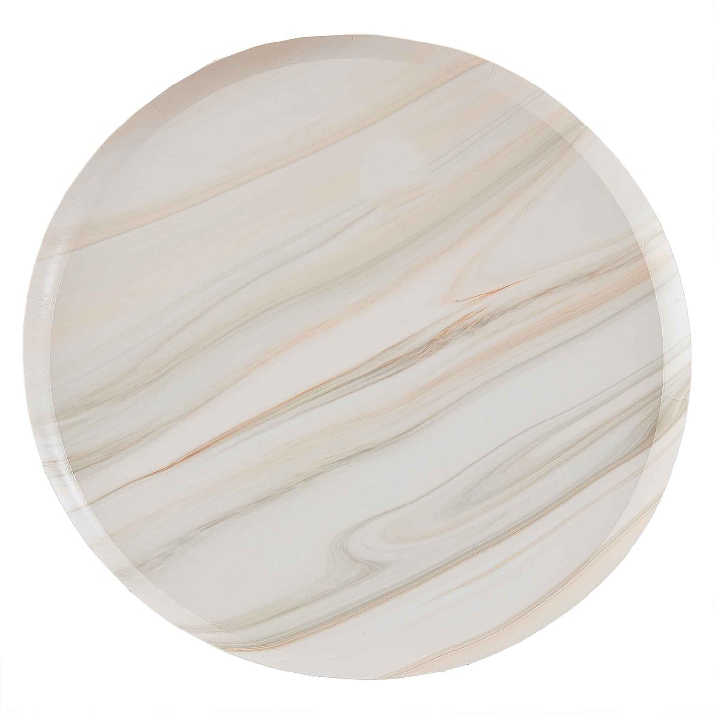 Mix It Up Paper Plates Natural Marble