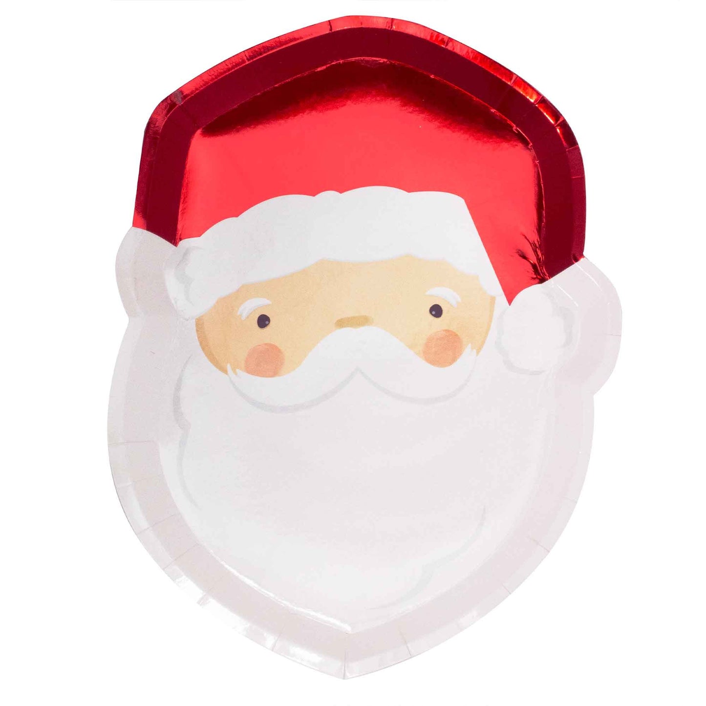 Silly Santa Shaped Plates