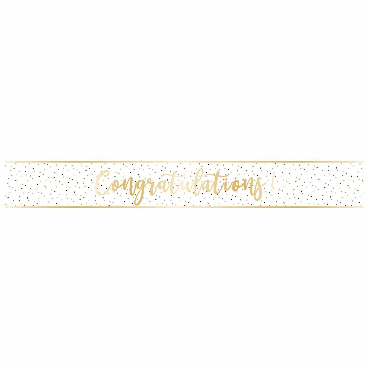 Banner Congratulations Gold Foil 2.7m