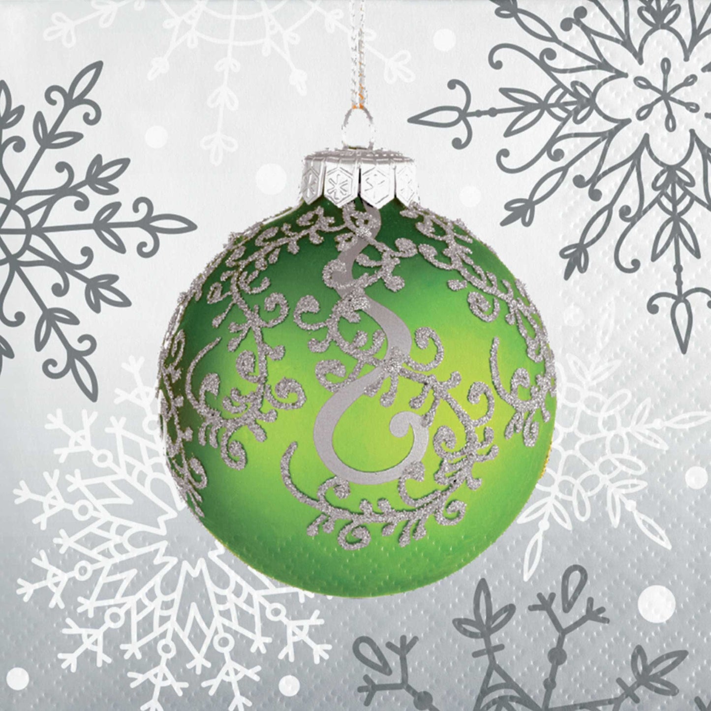 Elegant Ornaments Beverage Napkins