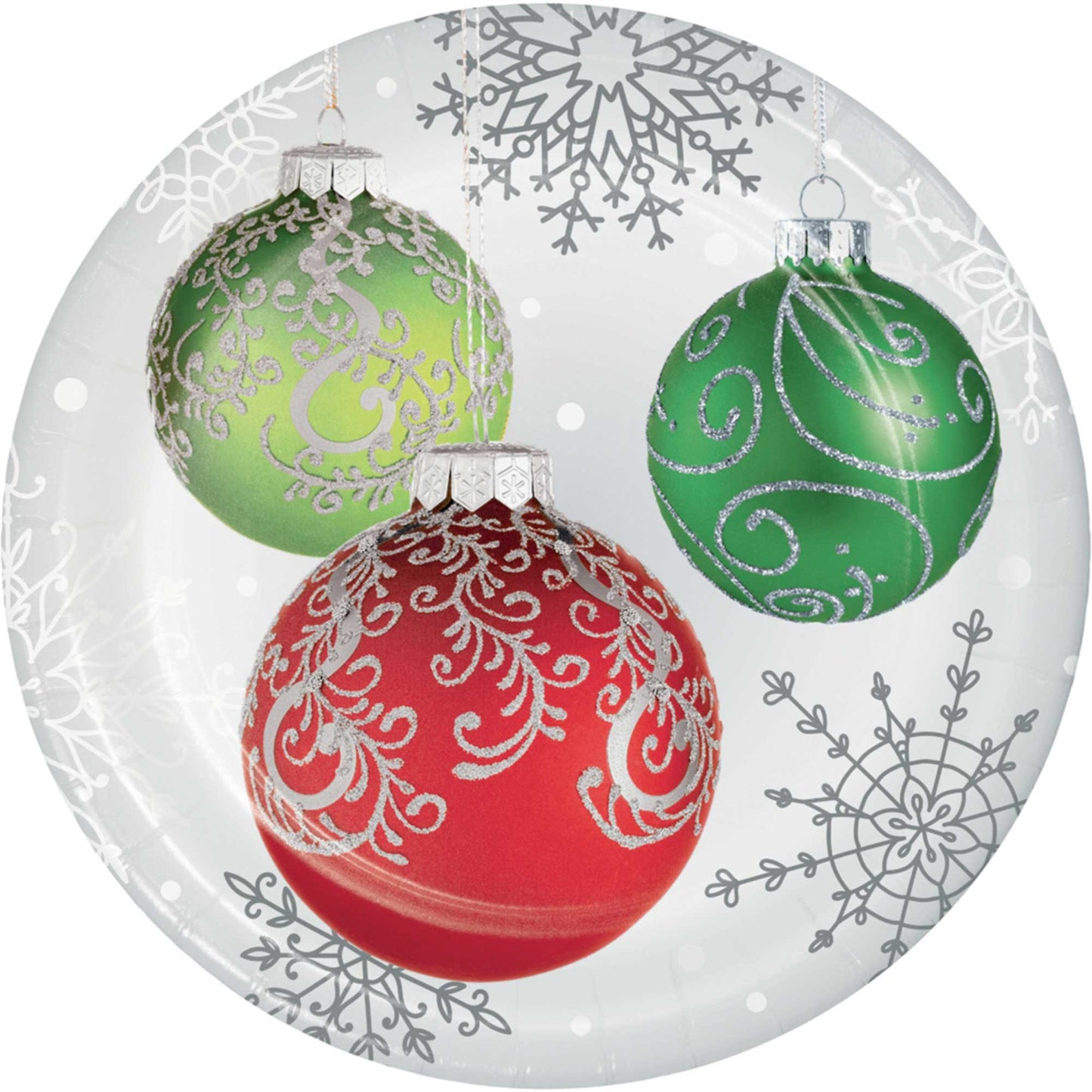 Elegant Ornaments Dinner Plates Paper 22cm