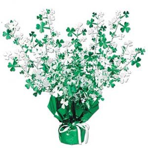 Shamrocks Gleam n Burst Spray Centrepiece